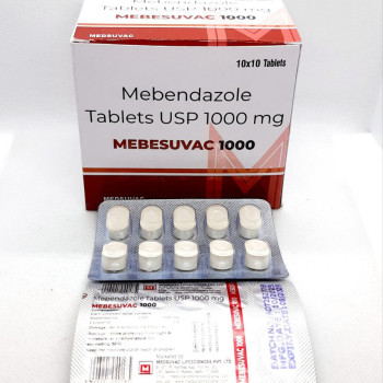 Mebsuvac-1000 (Мебендазол 1000мг) 10таблеток 